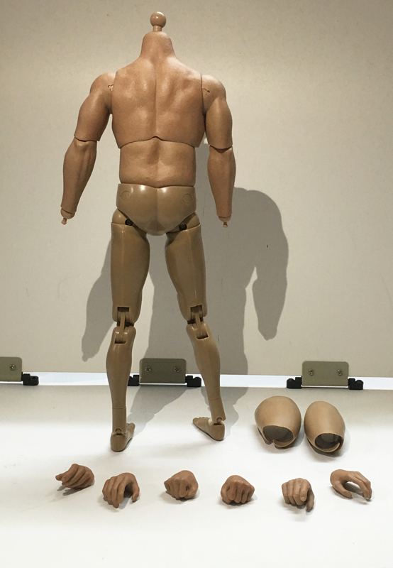 GangHood 1/6 Scale black Muscular Body  For Hot Toys Bane Head Sculpts 