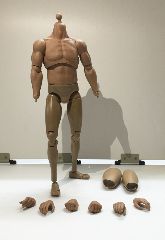 GangHood 1/6th realtape&massive Muscular Body For HT Bane Arnold Head Sculpts 