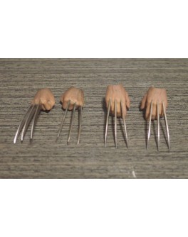 Custom 1/6 Scale Clawed Hands x2 Pairs Fist + Relax Palm