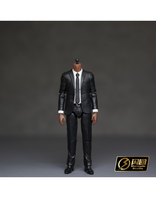 Manipple Studio 1/12 Black Man Suit Body Vest DIY windbreak Clothing  Clothing Action Figure Model Fit 6-inch No Headoys - AliExpress