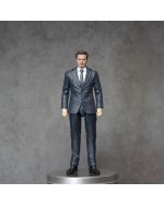 Manipple Studio 1/12 Black Stripe Suit Body with replace hand