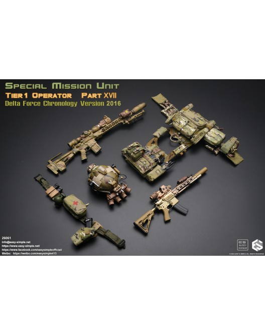 Easy&Simple 26061 1/6 Scale Delta Force Chronology Version 2016 26061-43-528x668