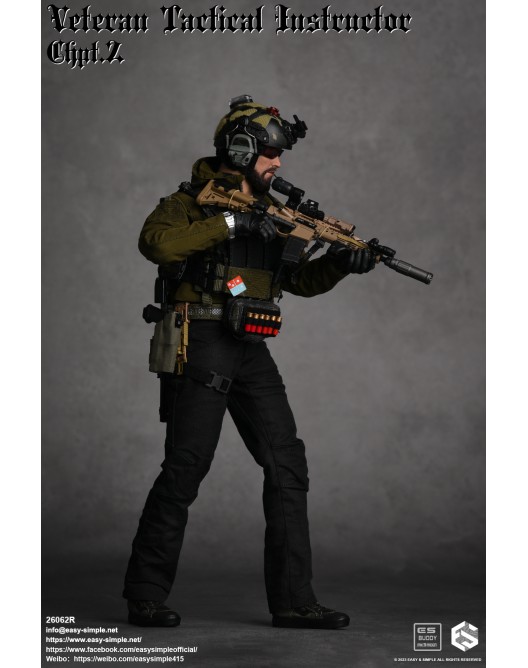 Male - NEW PRODUCT: Easy&Simple 26062R 1/6 Scale Veteran Tactical Instructor Chapter II 26062-12-528x668