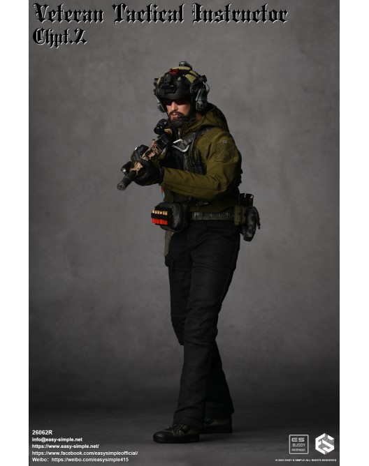 veterantacticalinstructor - NEW PRODUCT: Easy&Simple 26062R 1/6 Scale Veteran Tactical Instructor Chapter II 26062-13-528x668