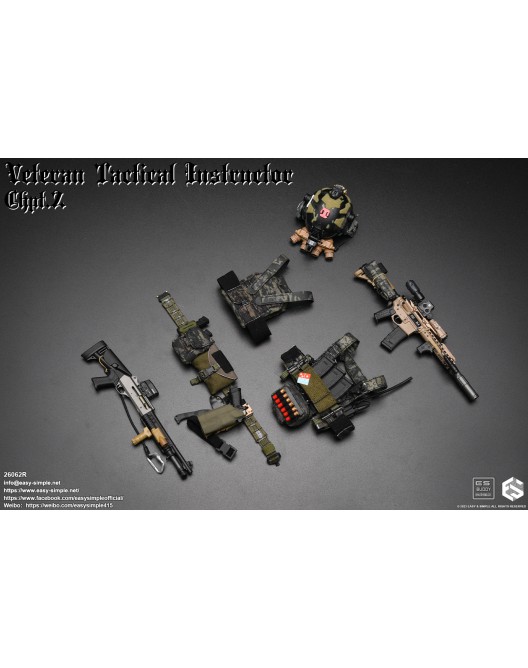 chapterii - NEW PRODUCT: Easy&Simple 26062R 1/6 Scale Veteran Tactical Instructor Chapter II 26062-43-528x668
