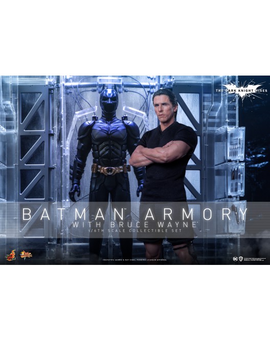 Hot Toys MMS702 1/6 Scale BATMAN ARMORY WITH BRUCE WAYNE