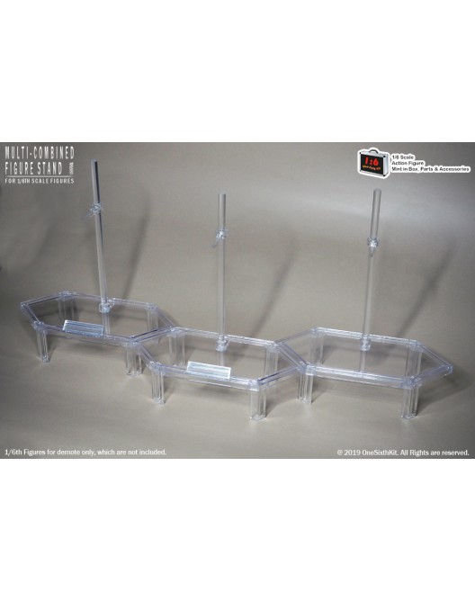 OneSixthKit Pack of 3 sets transparent figure stand