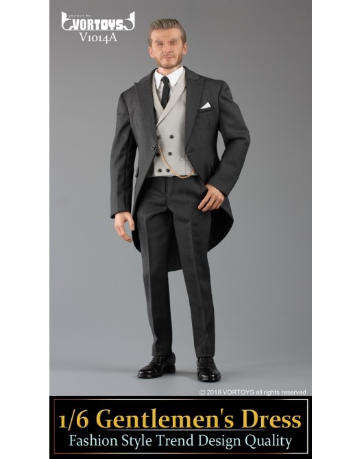 1/6 PLAY TOY HB003 Gentleman Suit Shoes Set Clothes Figure Model Accessory 