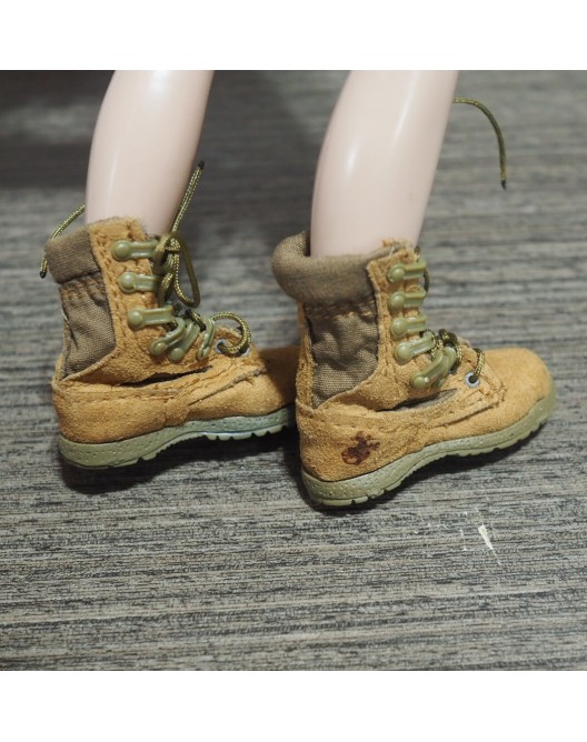 VSTOYS 1/6 Women's COPS Black Combat Boots Shoes Model Toy F 12'' Female Body 